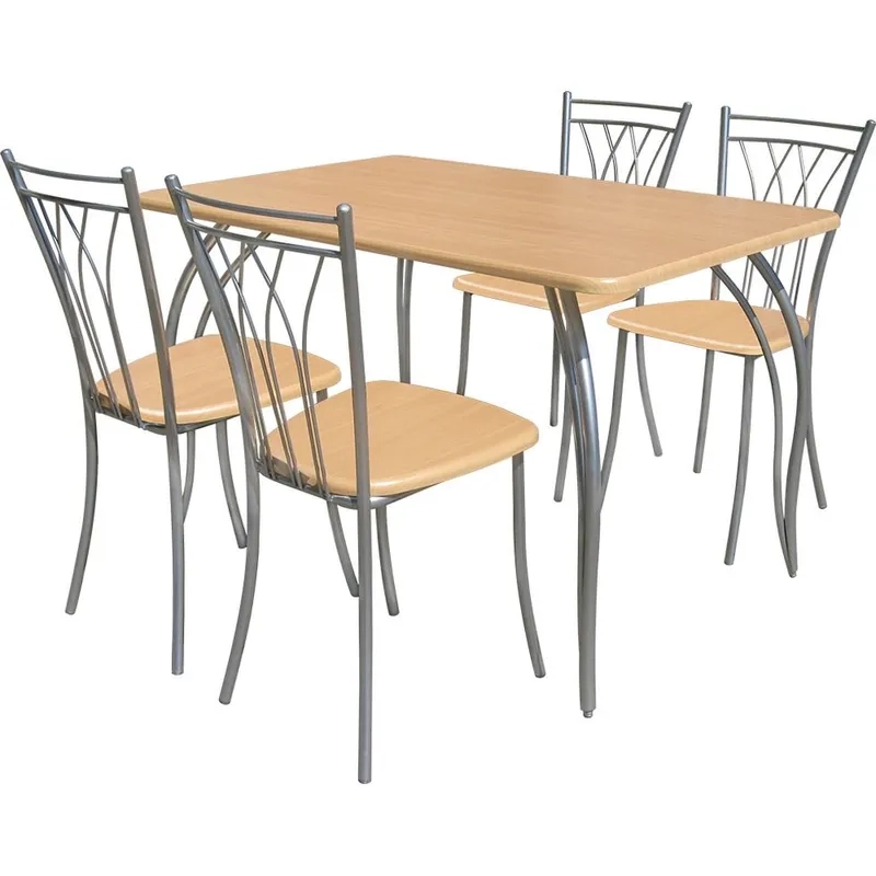 Khám phá ảnh bàn ăn 4 ghế màu sắc trẻ trung năng động