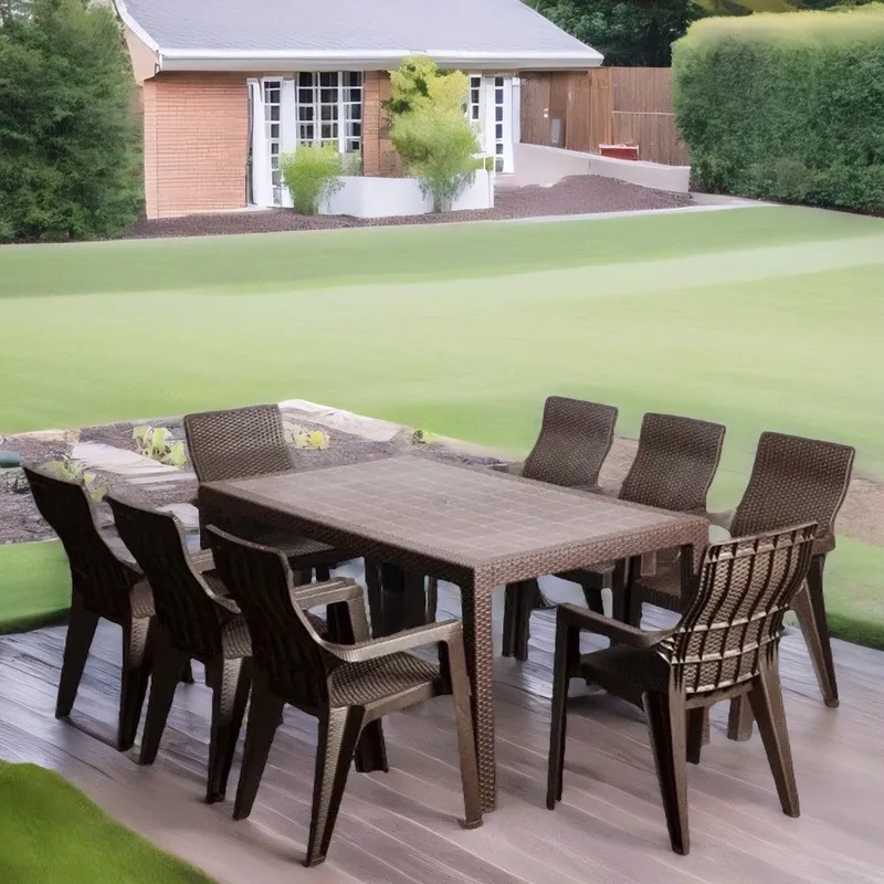 Thưởng thức ảnh bàn ăn 8 ghế phong cách vintage cổ điển