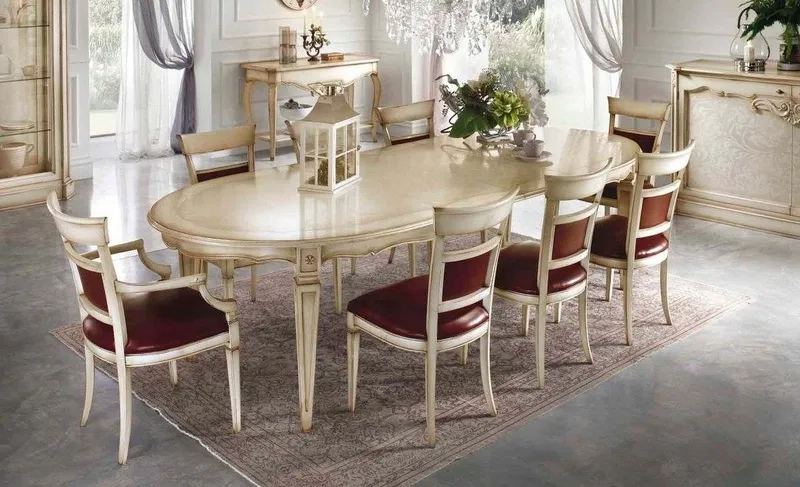 Bàn ăn bầu dục sang trọng cho nhà phố tạo điểm nhấn hiện đại