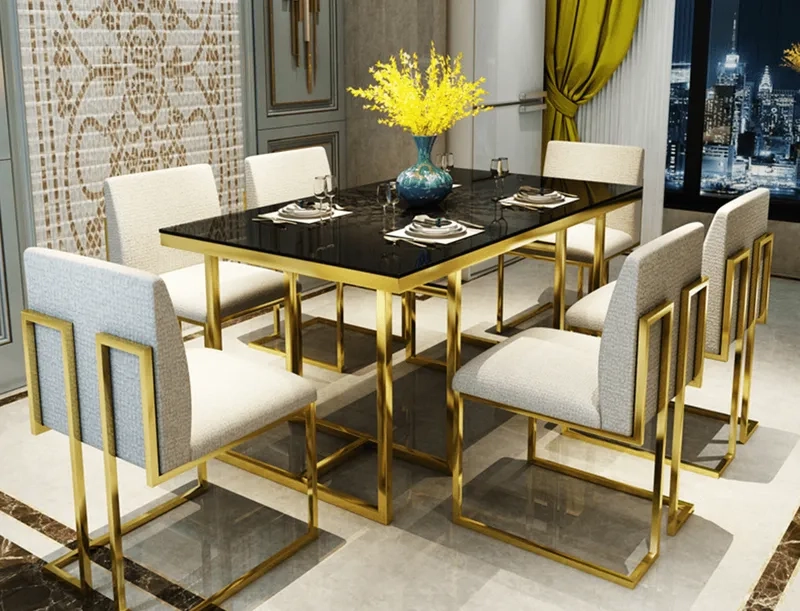 Bàn ăn chân sắt đẹp tinh tế hài hòa mọi không gian