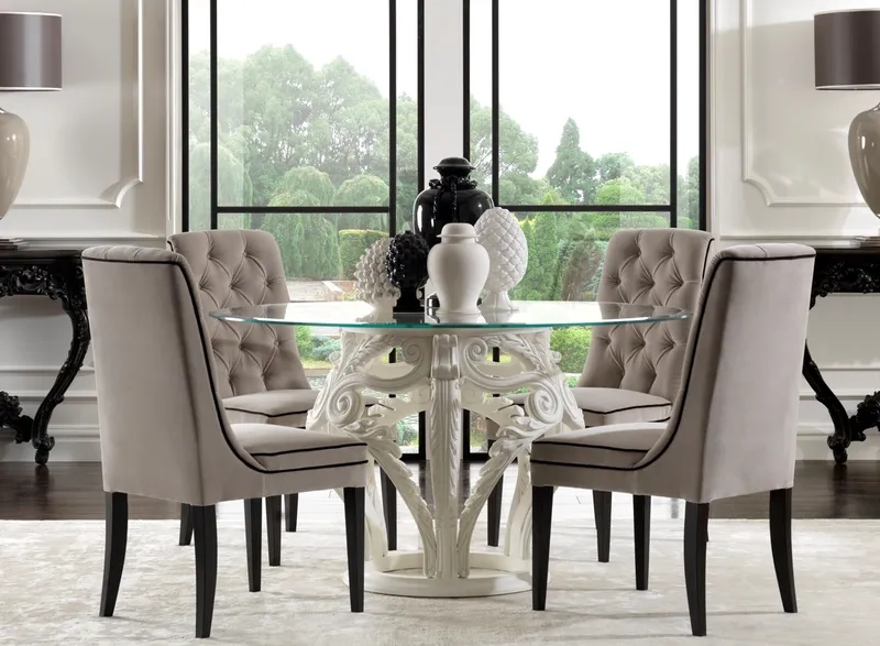 Khám phá ảnh bàn ăn tân cổ điển đẹp nhất sang trọng cho không gian bếp