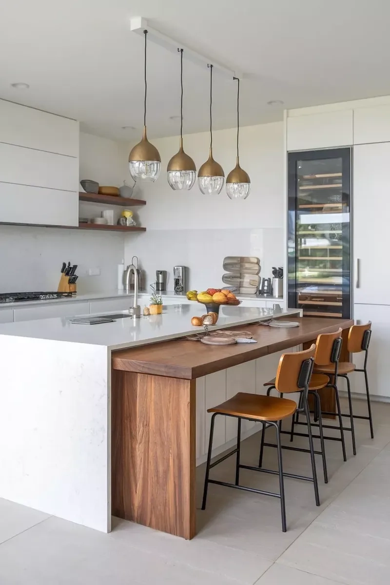 Giải pháp tiện lợi với mẫu bàn đảo bếp tiện lợi