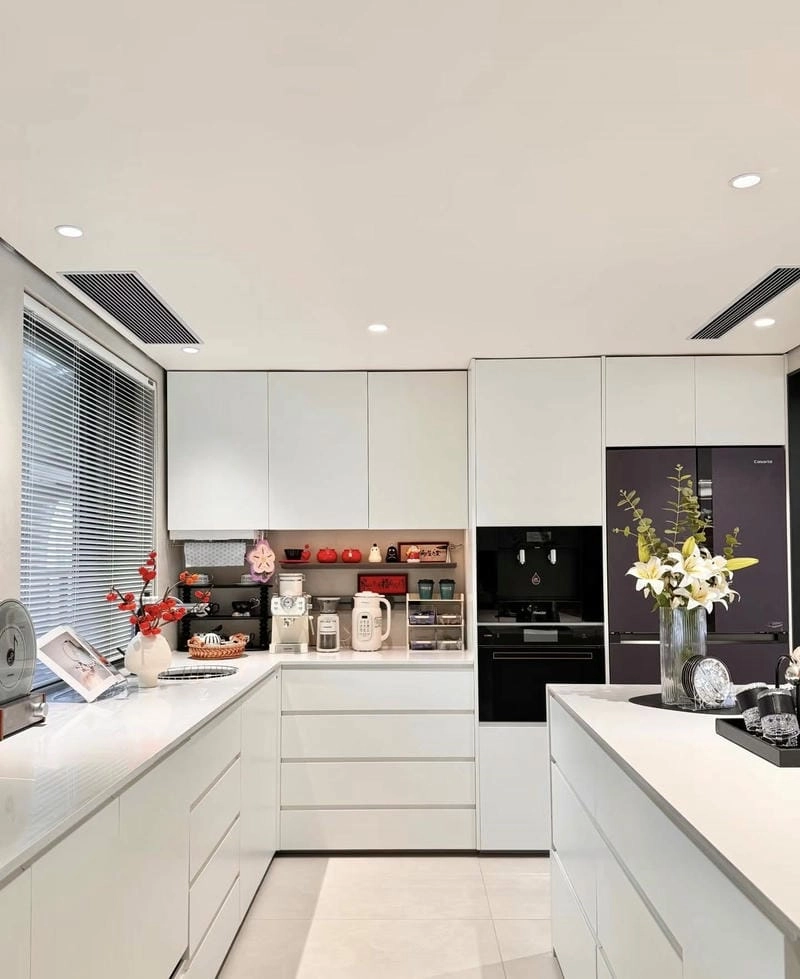 Bếp kiểu Hàn Quốc đơn giản mà hiện đại