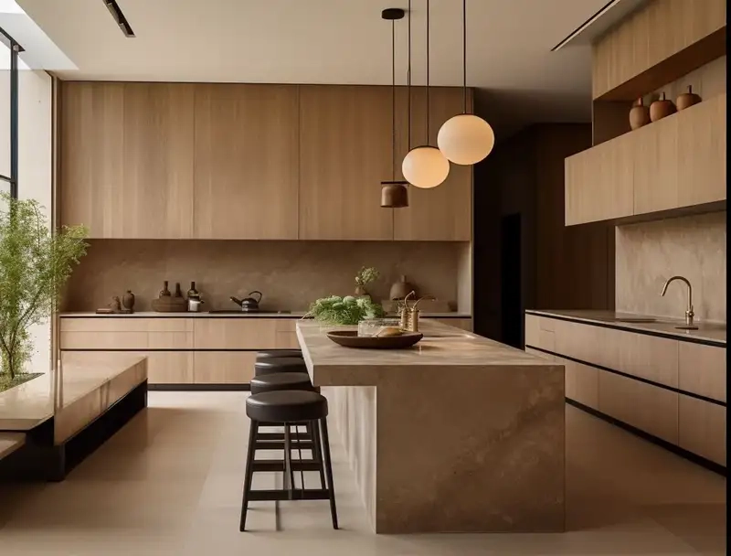 Decor bếp Hàn Quốc tinh giản đầy cảm hứng