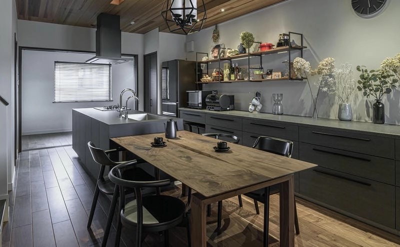 Mẫu phòng bếp Indochine tinh tế và ấn tượng