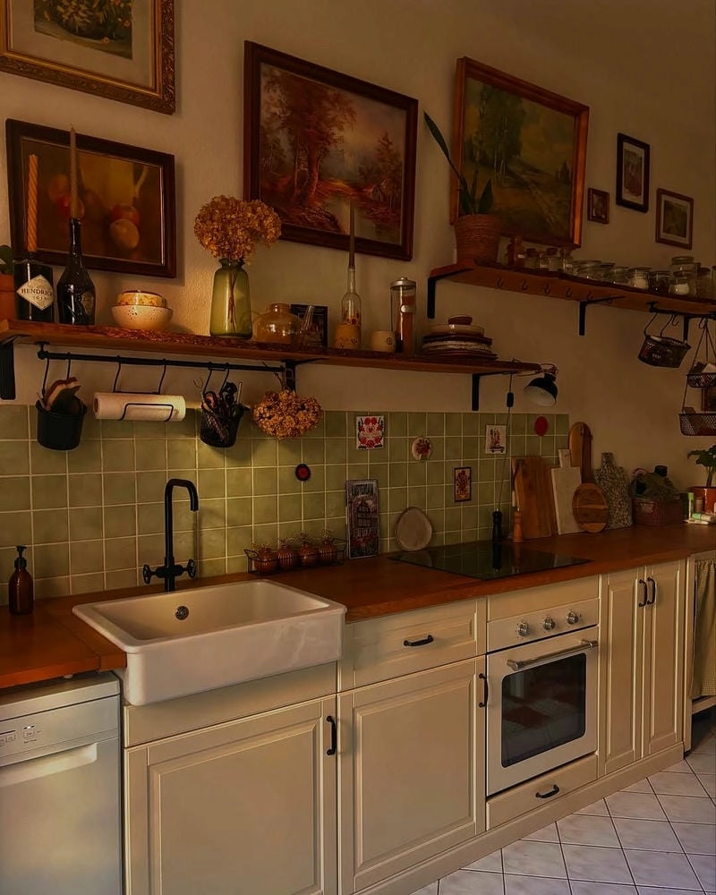 Bếp kiểu vintage phù hợp gu thẩm mỹ tinh tế