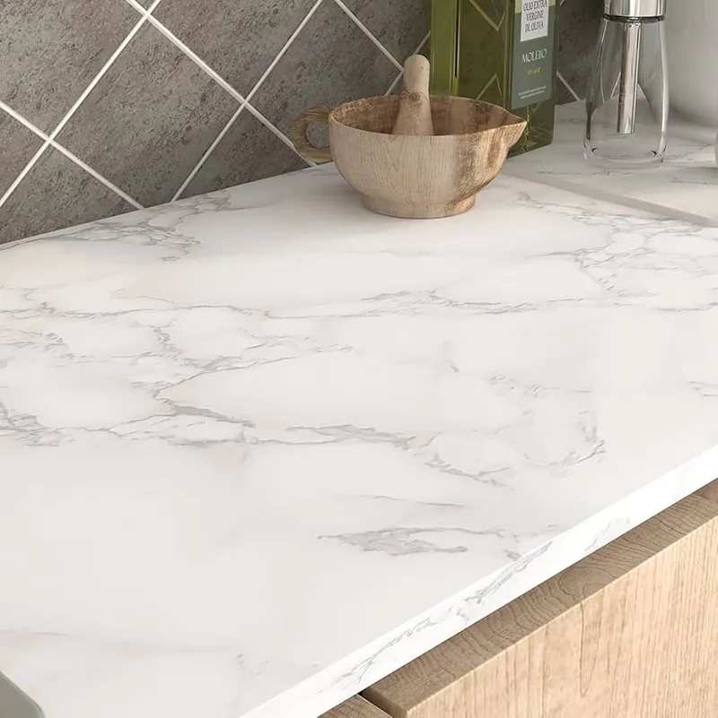 Mẫu đá bàn bếp trắng vân mây đẹp nhất