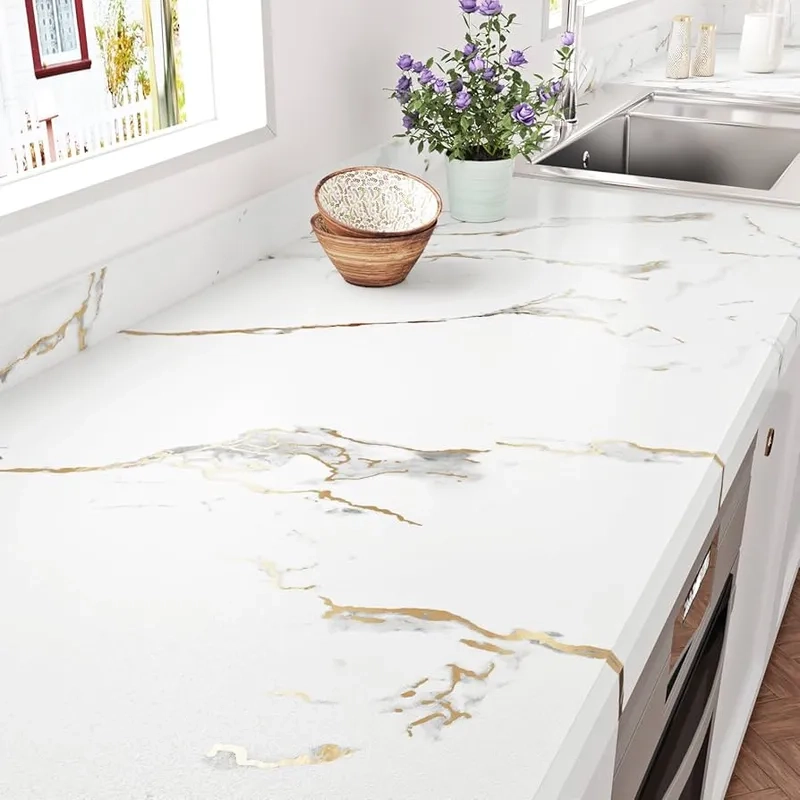 Lựa chọn đá ốp bếp màu trắng cao cấp