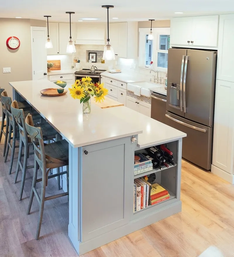 Sử dụng đa năng cùng đảo bếp 2 tầng đa năng thông minh