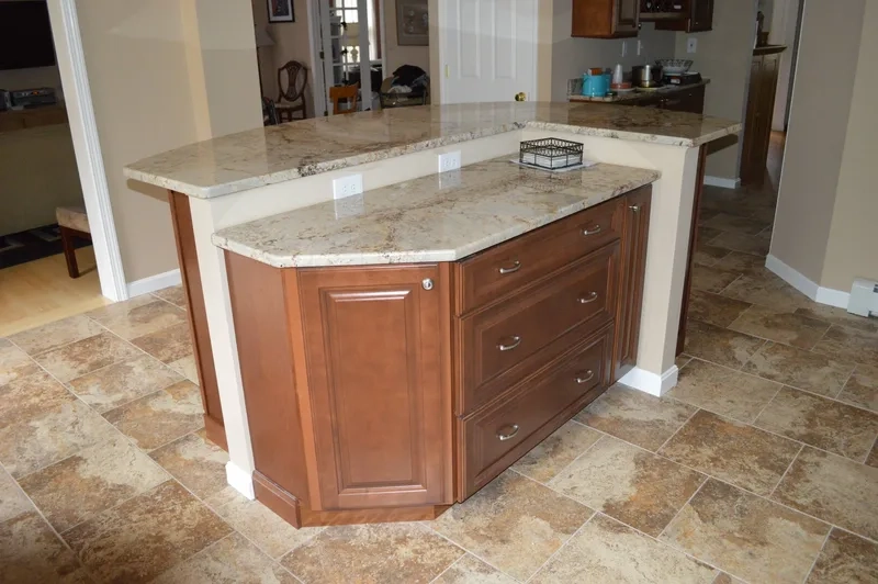 Thiết kế tối ưu không gian với thiết kế bếp có đảo bếp 2 tầng