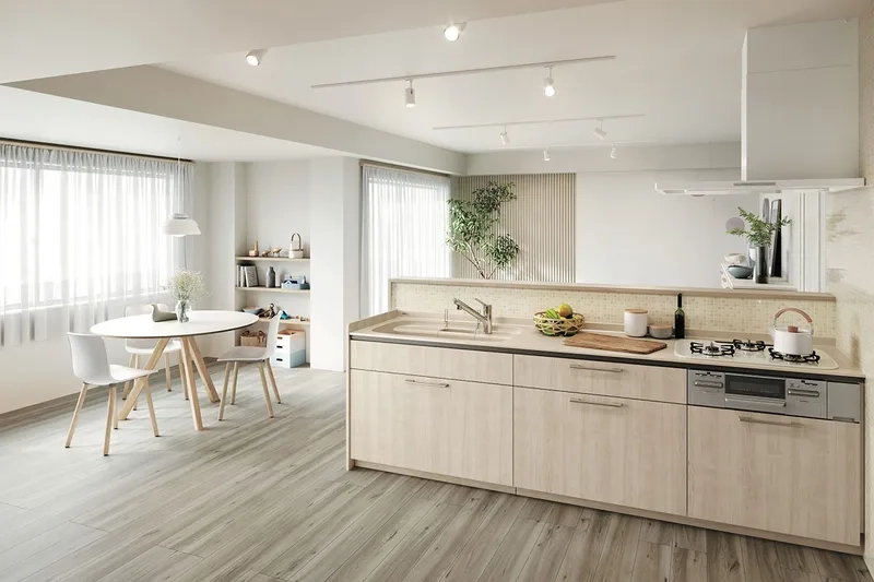 Tạo phối cảnh ấn tượng nhờ phối cảnh đảo bếp chung cư