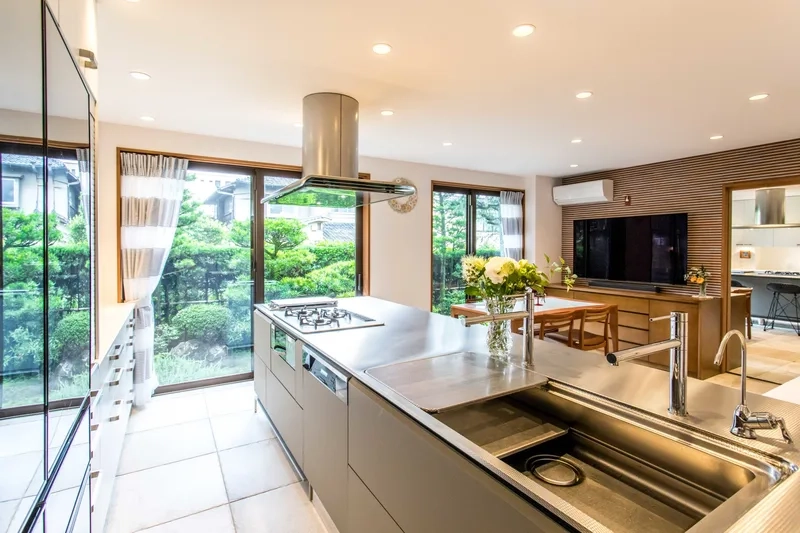 Tiện lợi mỗi ngày nhờ đảo bếp có chậu rửa tiện lợi