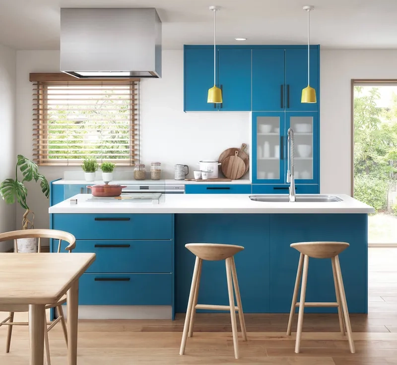 Tạo phối cảnh hoàn hảo nhờ phối cảnh đảo bếp có chậu rửa