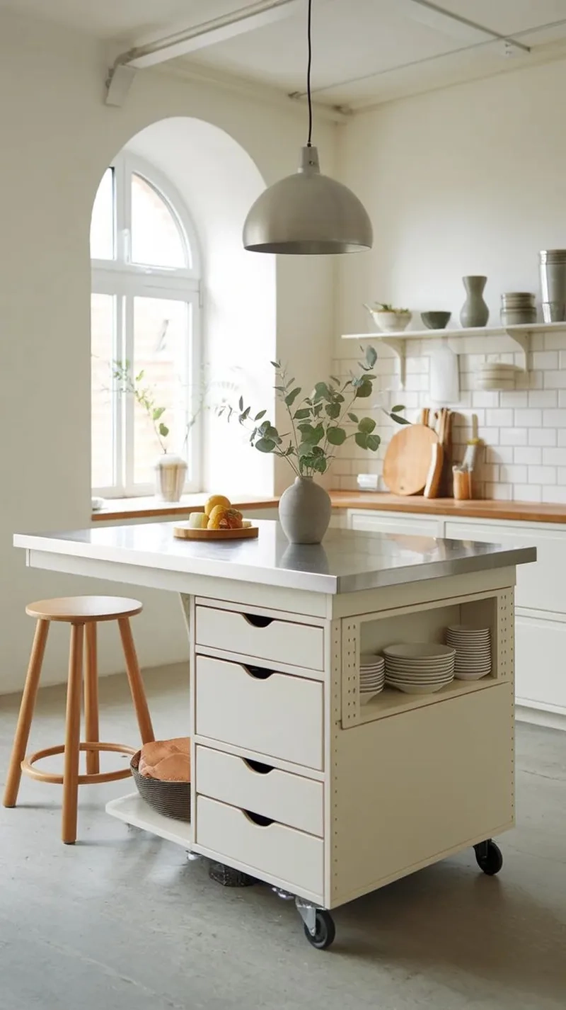 Sang trọng cổ điển với đảo bếp mini tân cổ điển ấn tượng