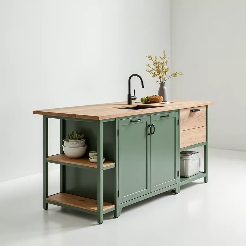 Lựa chọn lý tưởng cho chung cư với đảo bếp mini cho chung cư