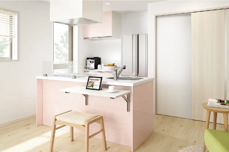 Phong cách cổ điển tinh tế cùng đảo bếp nhà nhỏ tân cổ điển