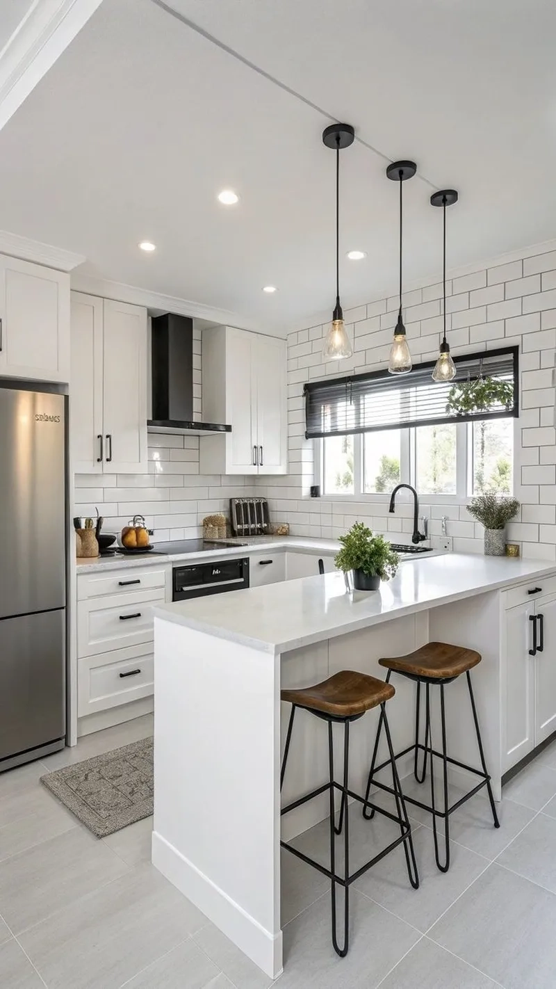 Hình ảnh thực tế cho cảm hứng với hình ảnh đảo bếp nhà nhỏ