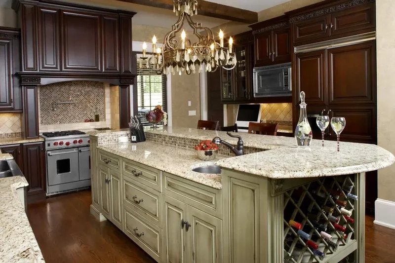 Tối ưu tiện ích với phụ kiện đảo bếp tân cổ điển