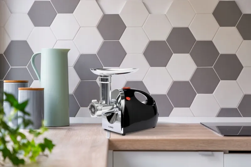 Bức tường gạch thẻ lục giác ốp bếp