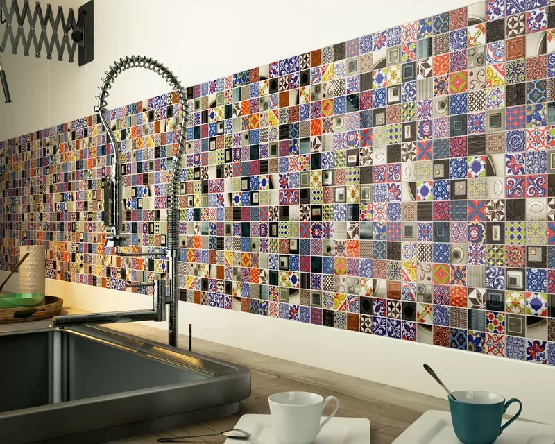 Hướng dẫn cách ốp gạch Mosaic bếp