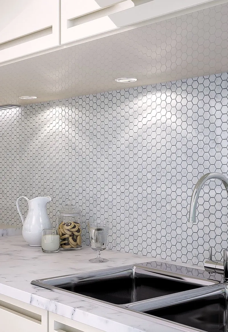 Tấm gạch Mosaic kim loại sang trọng