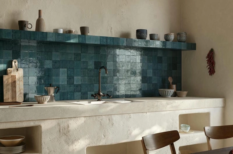 Hình ảnh gạch ốp tường bếp truyền cảm hứng thiết kế