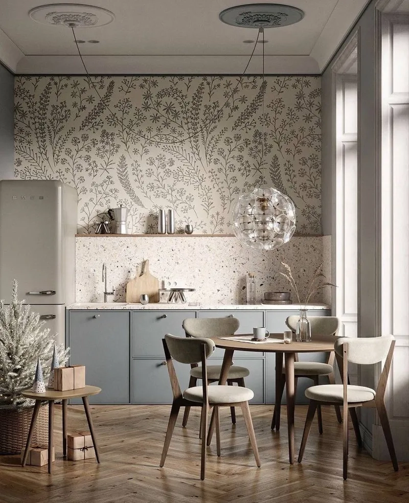 Giấy dán kệ bếp đơn giản