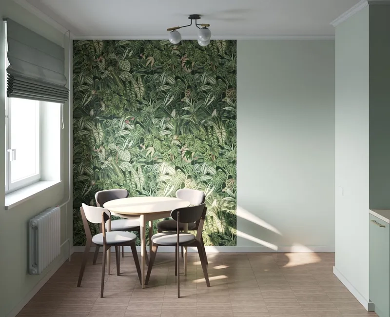 Giấy dán tường nhà bếp cách nhiệt