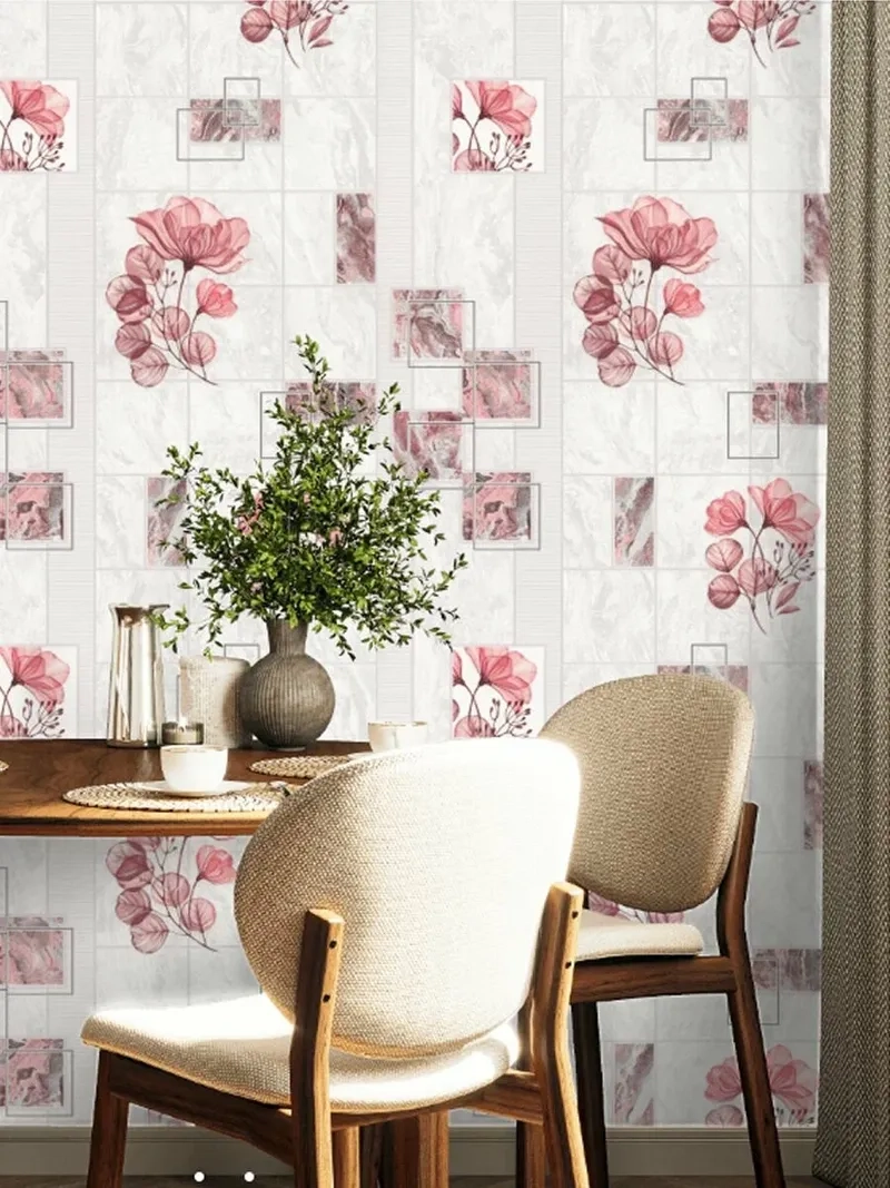 Giấy dán gạch bếp họa tiết 3D