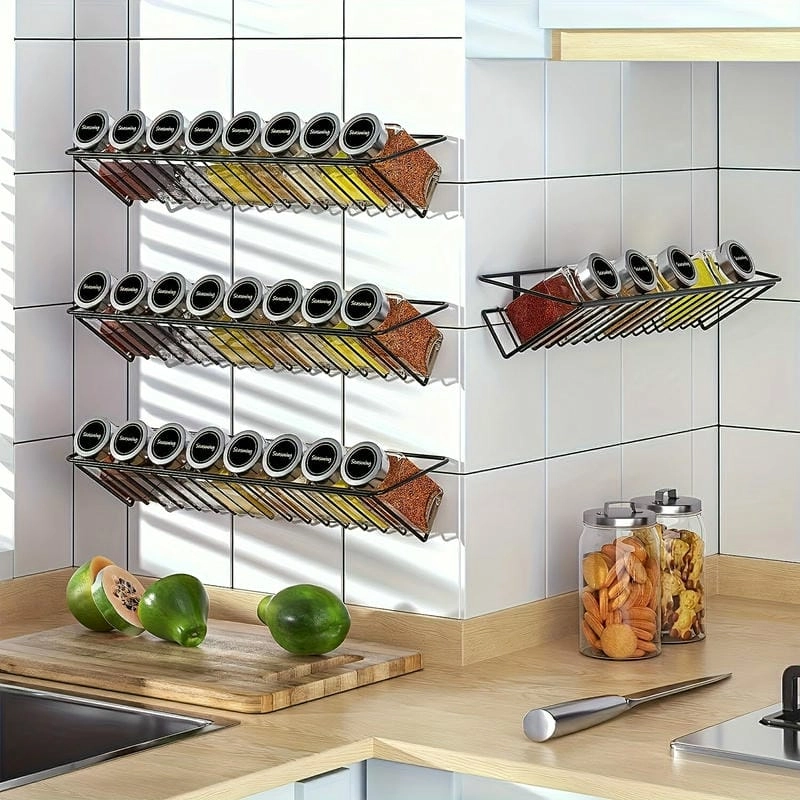 Kệ đựng gia vị treo tường tiện lợi khi nấu ăn