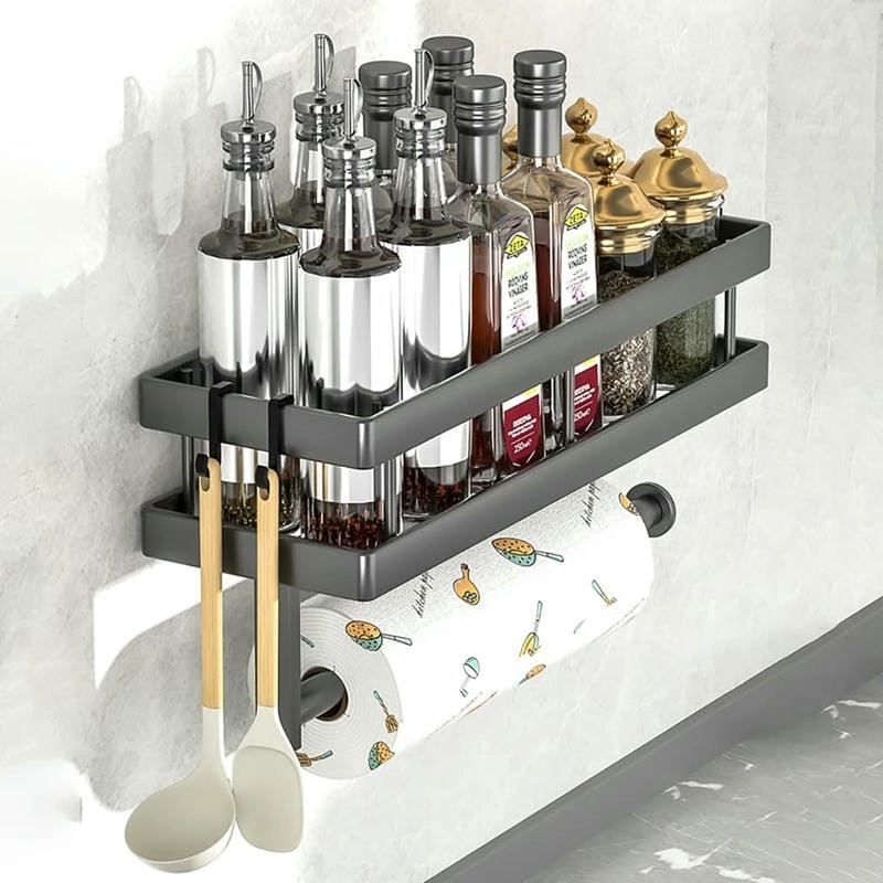 Kệ gia vị gắn tường chắc chắn và tiện dụng