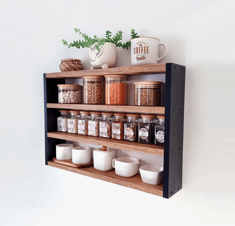 Kệ bếp treo tường đựng gia vị tiện nghi