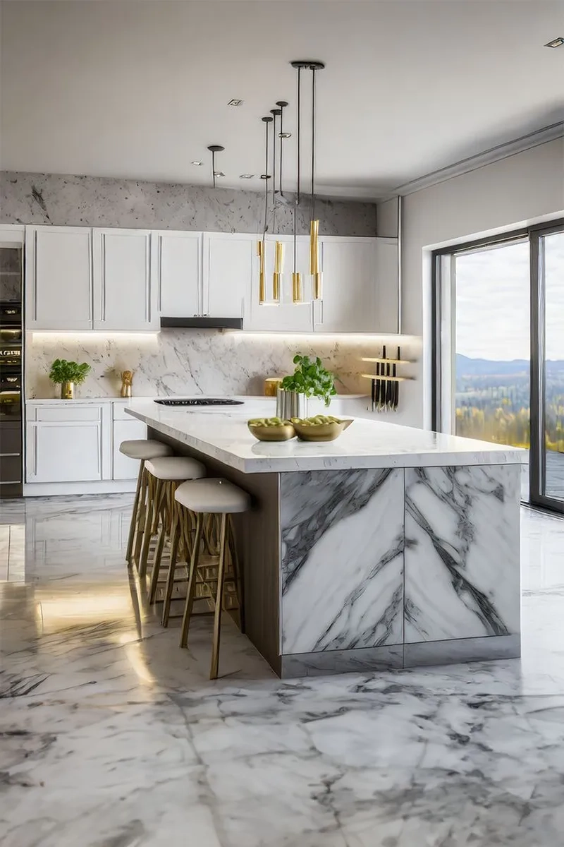 Tiện lợi tối đa với mặt đá bàn đảo bếp tiện lợi