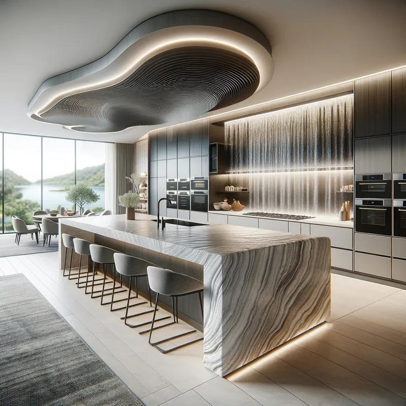 Đơn giản nhưng tinh tế với mẫu đảo bếp hiện đại đơn giản