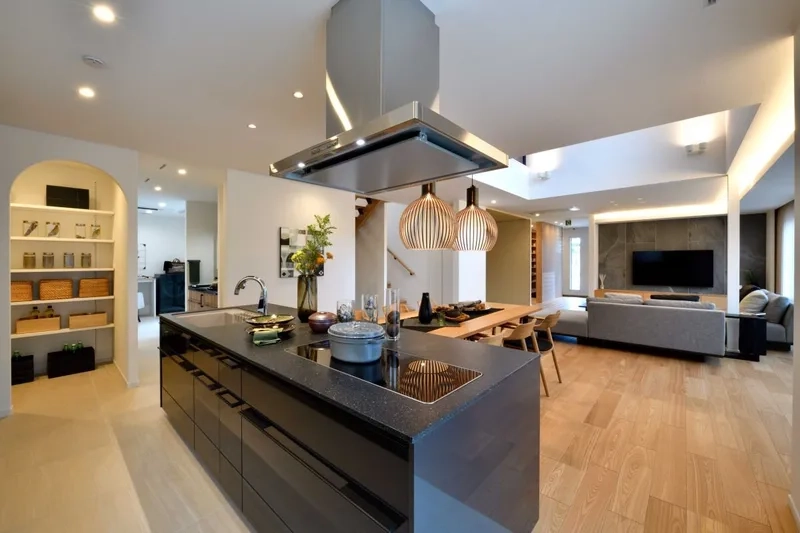 Giải pháp căn hộ tiện ích mẫu đảo bếp hiện đại chung cư