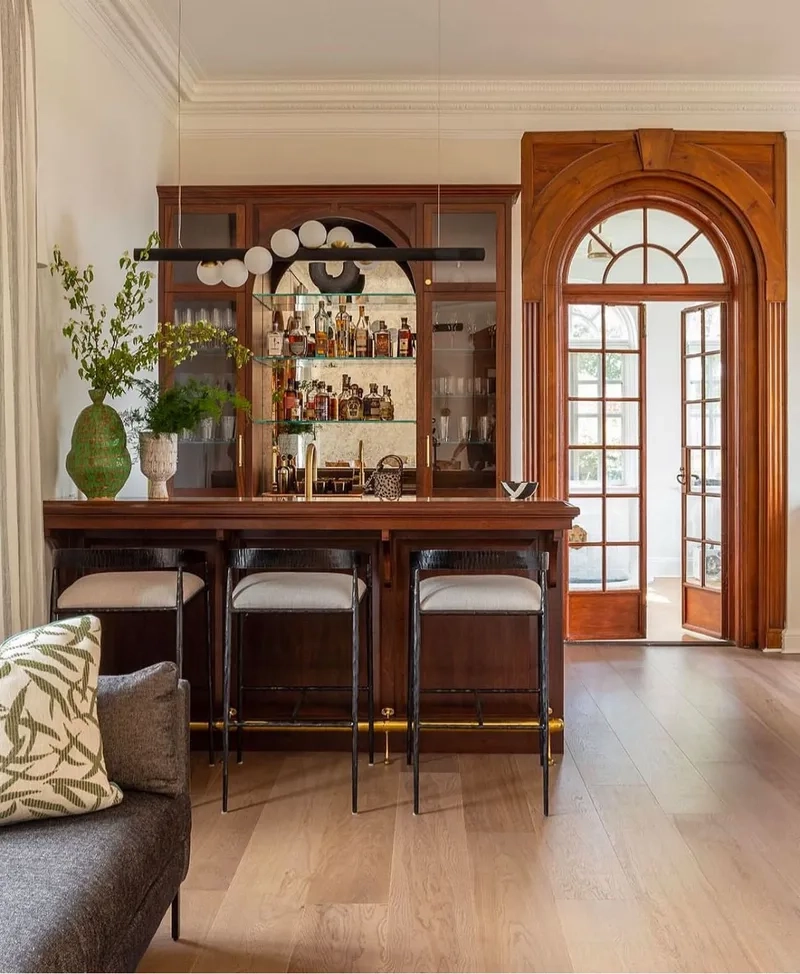 Phù hợp không gian hẹp nhờ quầy bar mini nhà nhỏ
