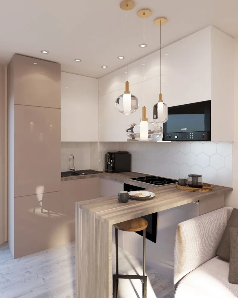 Thiết kế thông minh với thiết kế quầy bar mini