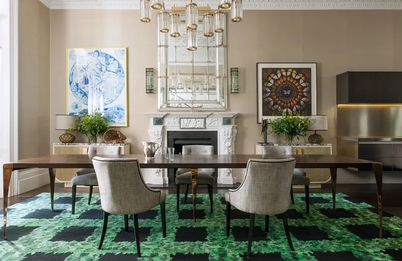 Ảnh thảm trải sàn phòng ăn thịnh hành hiện nay