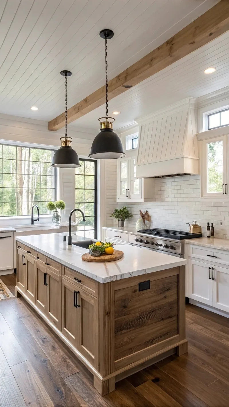 Sang trọng cổ điển với thiết kế đảo bếp tân cổ điển ấn tượng