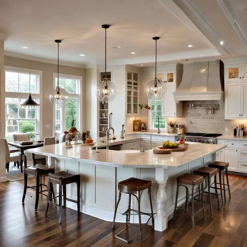 Lựa chọn phù hợp với thiết kế kích thước đảo bếp