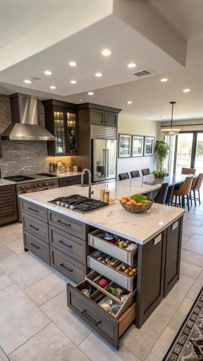 Tối ưu tiện ích với thiết kế đảo bếp di động thông minh