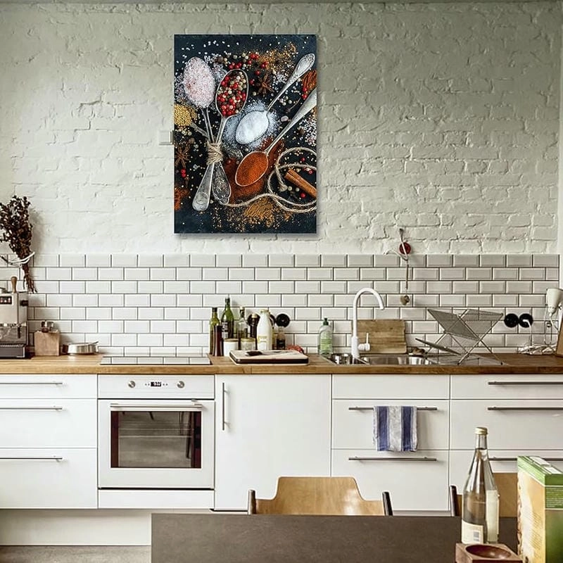 Tranh treo nhà bếp tạo điểm nhấn tinh tế cho không gian