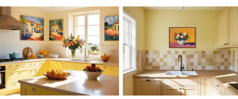 Mẫu tranh nhà bếp đa dạng phù hợp nhiều phong cách