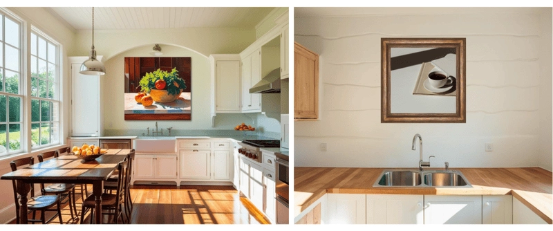 Tranh treo nhà bếp đẹp nâng tầm không gian sống