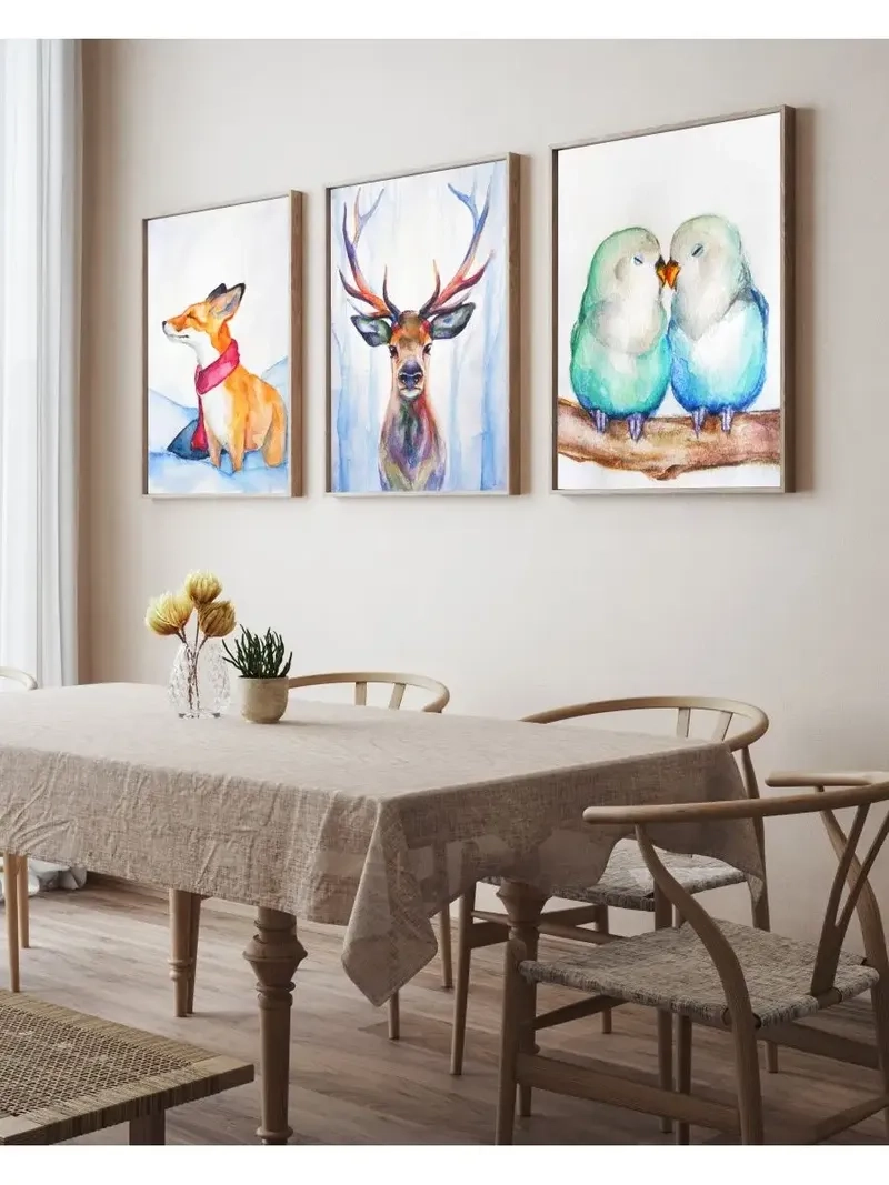 Ảnh tranh treo phòng ăn tối giản nhẹ nhàng tinh tế