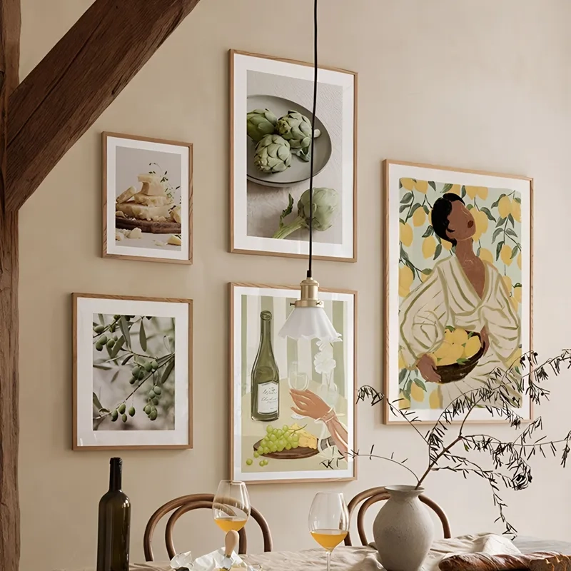Ảnh tranh treo phòng ăn tinh tế cho bữa ăn