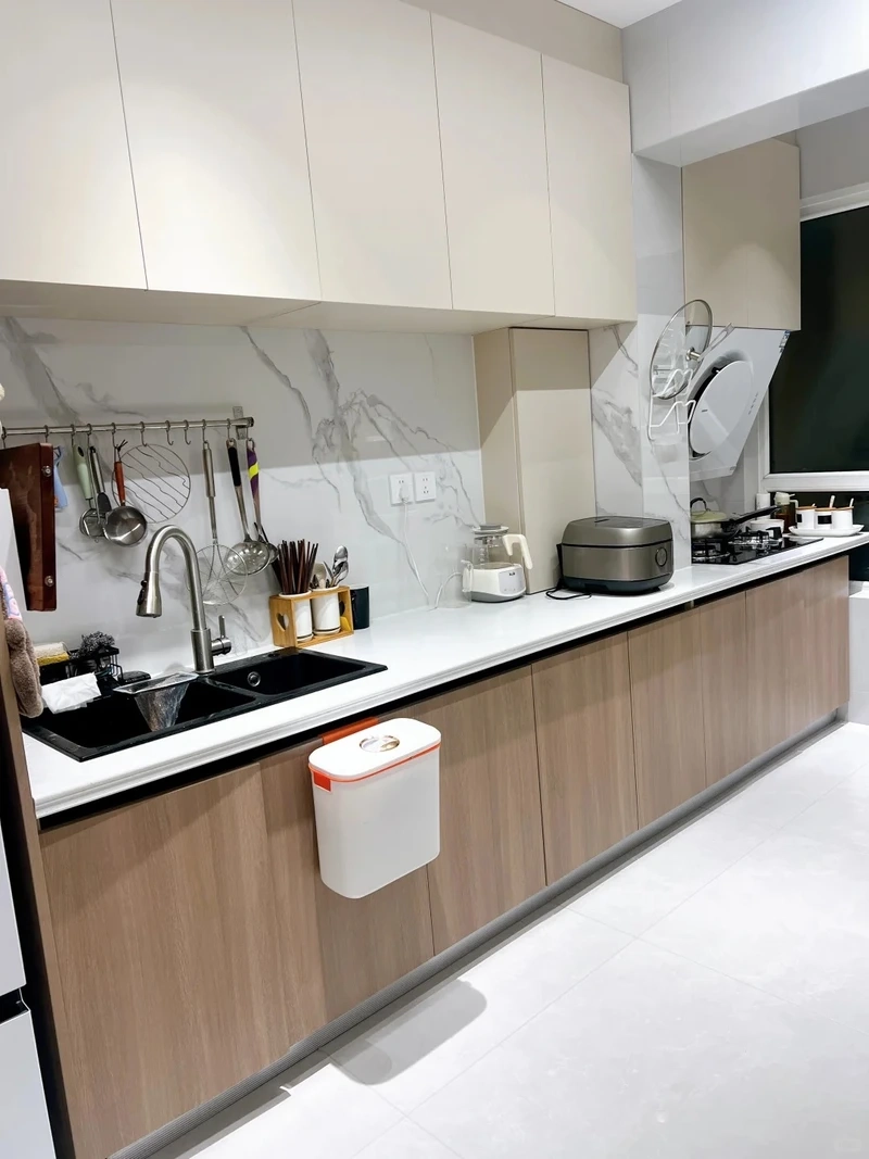 Tham khảo thực tế hình ảnh tủ bếp chữ i