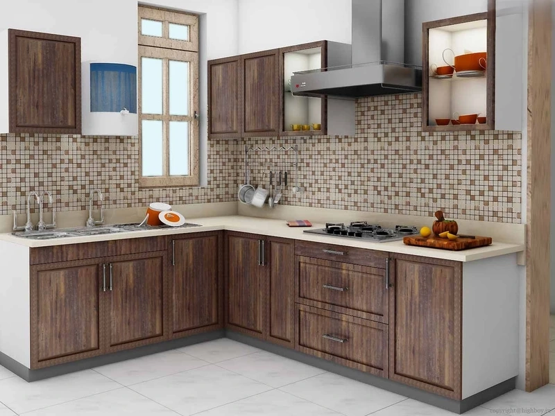 Sắp xếp khoa học nhờ tủ bếp chữ L tối ưu không gian