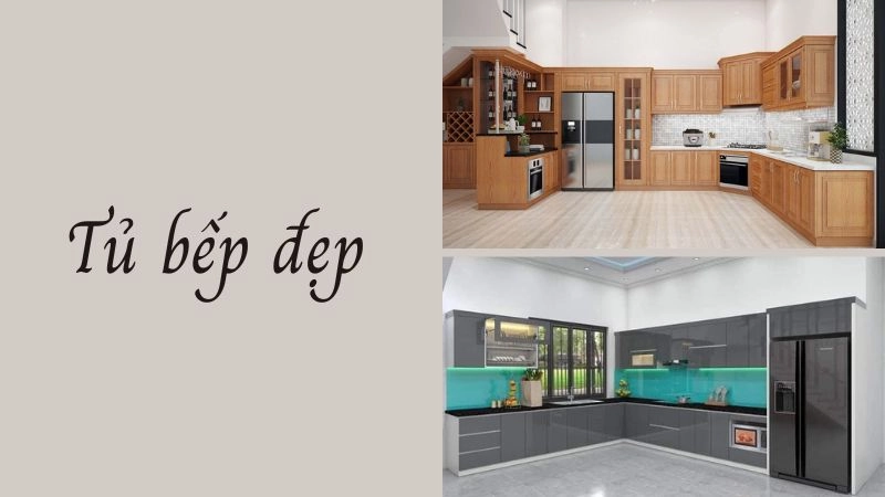 Xu hướng tủ bếp đẹp được tìm kiếm nhiều 