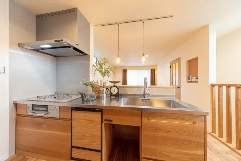 Vẻ đẹp mộc mạc từ tủ bếp gỗ tự nhiên đẹp